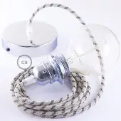 Creative Cables Rd54 Stripes 50 Cm Hengelampe Pendel For Lampeskjerm
