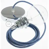 Creative Cables Rd75 Zigzag 50 Cm Hengelampe Pendel For Lampeskjerm