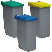 Denox Pack Closed Resirkuleringsbeholder 85l 3 Enheter