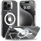 TechProtection MagStand MagSafe-deksel til iPhone 16 Pro, gjennomsiktig