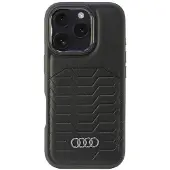 Audi syntetisk lær MagSafe iPhone 16 Pro 6,3" svart/sort hardcase AU-TPUPCMIP16P-GT/D3-BK