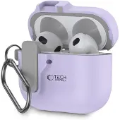 Tech-Protect Slim Hook-etui for AirPods 4 - Lilla