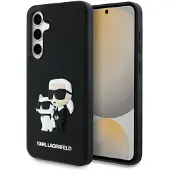 Karl Lagerfeld 3D gummideksel Karl&Choupette til Samsung Galaxy S24 FE - Svart