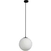 LUCANDE pendellampe Kestralia, hvit, glass, Ø 36,8 cm, E27