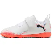 Puma FUTURE 8 PLAY TT Football Boots Youth, Shoes, White/Black/Glowing Red, 36