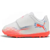 Puma FUTURE 8 PLAY TT Football Boots Toddler, Shoes, White/Black/Glowing Red, 27