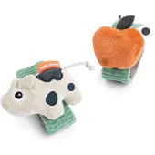 Done by Deer Håndleddsranglesett - 2-pack - Dotti - Grønn - - OneSize - Rangle