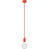 Creative Cables Med Bulb Silikon Fargerik Pendellampe Med Tekstilkabel