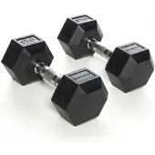 Olive Rubber Hex 10kg Hantel 2 Enheter