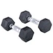 Olive Rubber Hex 3kg Hantel 2 Enheter