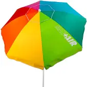 Aktive Vindtett Strandsolparasoll Med Uv50-beskyttelse 220 Cm