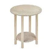 Wellhome Rundt Gazte-bårebord Uten Lakk 5x50x55 Cm