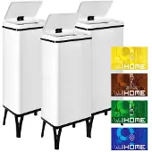 Wellhome Smarte Søppelkasser 60l 3 Enheter