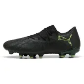Puma FUTURE 8 MATCH FG/AG Low Football Boots Unisex, Shoes, Black/Fizzy Light/Green Terrain, 43
