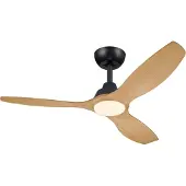 Philips LED-vifte Olas Ø132 cm tre/svart, CCT, DC