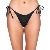 Hurley Solid Slider Tie Side Cheeky Bikini Bunn