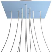 Creative Cables Kroq4010f114 Xxl Rose-one Sett Med Firkantede Lyseblå Roser