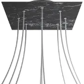 Creative Cables Krovnq409ef104 Xxl Rose-one Square Marquina Marmor Rosesett