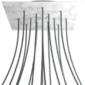 Creative Cables Kroq4015f105 Xxl Rose-one Square Carrara Marmor Rose Sett