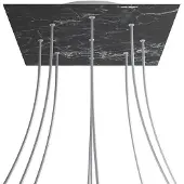 Creative Cables Kroq409ef104 Xxl Rose-one Square Marquina-marmor Rosesett