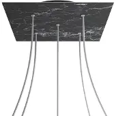 Creative Cables Krovnq405pf104 Xxl Rose-one Square Marquina Marmor Rose-sett