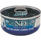 Farmina Kattmat Kitten Ocean Tuna Cod Pumpkin 24x70g