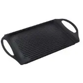 Supreme Støpt Aluminiumsgrill Med Stripet Xylan 38x28 Cm