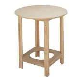 Wellhome Gazte Bårebord Finish Uten Lakk 90x90x75 Cm