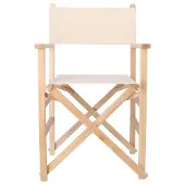 Wellhome Solnedgangsdirektørens Lenestol Ferdig I Oljet Rå Lerret 51x46x86 Cm
