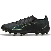 Puma ULTRA 6 ULTIMATE AG Football Boots Unisex, Shoes, Black/Fizzy Light/Green Terrain, 42