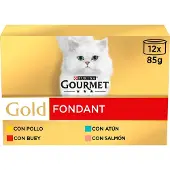 Purina Gull Gourmet Våtfôr Til Katt 12x85g 8 Enheter