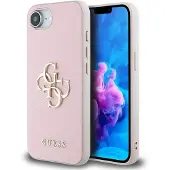 GUESS Pu Grained 4g Metal Logo Iphone 16e Telefondeksel
