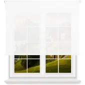 Wellhome Polyester Gjennomsiktig Rullegardin 130 X 180 Cm