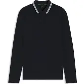 HUGO BOSS Plisy 10266738 Green Langermet Poloskjorte