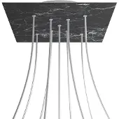Creative Cables Kroq409xf104 Xxl Rose-one Kvadratisk Marquina Marmor Rose-sett