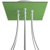 Creative Cables Kroq207f116 Rose-one Square Green Meadow Rosesett