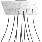 Creative Cables Kroq4010f105 Xxl Rose-one Square Carrara Marmor Rosesett