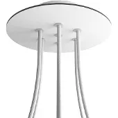 Creative Cables Kror207f102 Rose-one Rundt Matt Hvit Rose-sett