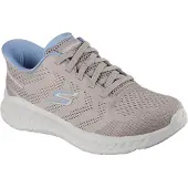 SKECHERS Go Walk Now Khloe Slip-ins Casual Shoes Women Taupe/Blue 38