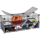 Ferplast stort modulært hamsterbur med tilbehør