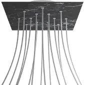 Creative Cables Kroq4014f104 Xxl Rose-one Square Marquina Marmor Rosesett