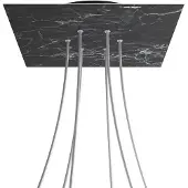 Creative Cables Krovnq406f104 Xxl Rose-one Square Marquina Marmor Rosesett
