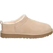 Ugg for woman. 1173891 Classic Micro beige ankle boots (40), Leather, Flat, None, Casual
