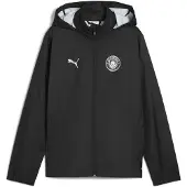 Puma Manchester City Training All-Weather Jacket Youth, Clothing, Black/Silver, 5-6Y