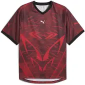 Puma PUMATECH All-Over Print Relaxed Football Jersey Unisex, Clothing, Red/Aop, L