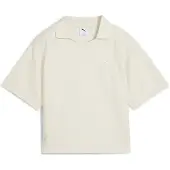 Puma Class Relaxed Polo Tee Women, Clothing, Alpine Snow, L