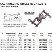 Goldenship Aisi-316 Svingbar Kjeve&kjeve 5 Enheter