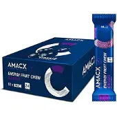Amacx Boks Med Cassis-frukt Tygge Energibarer 38g 12 Enheter