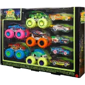 Hot Wheels Biler - 10-Pack - Glow In The Dark - - OneSize - Bil