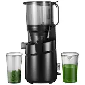 Amzchef SJ-036-BK saftpresse med lav hastighet (svart)